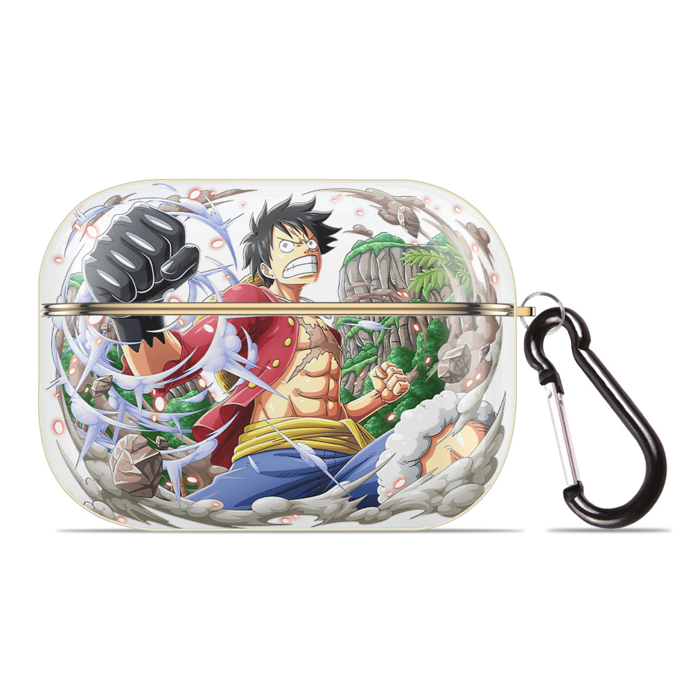 （画像用） ワンピース モンキー・D・ルフィ ONE PIECE Monkey D. Luffy 【AirPods Pro用】ハードシェル保護ケース｜耐衝撃・防指紋・カラビナ付き商品仕様