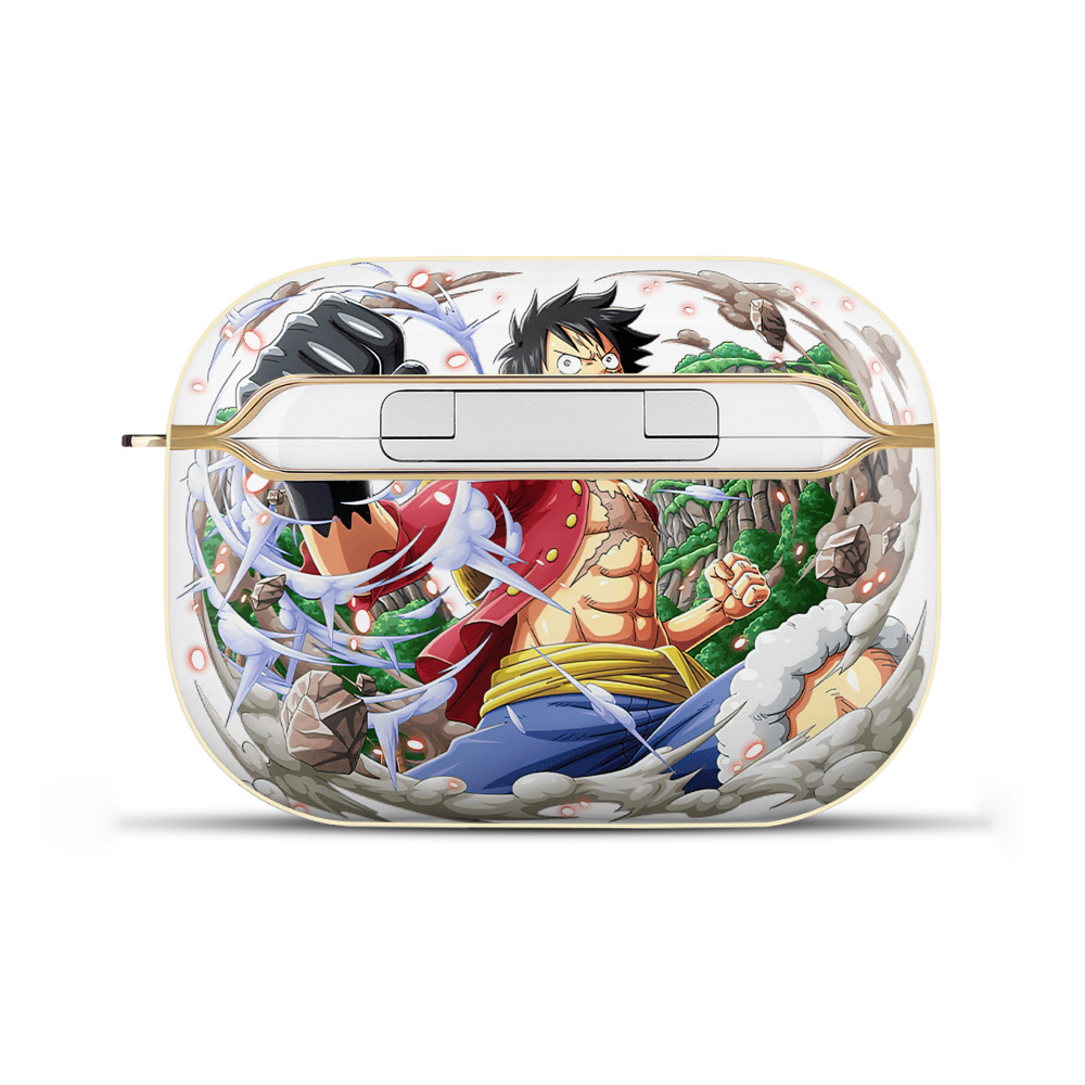 （画像用） ワンピース モンキー・D・ルフィ ONE PIECE Monkey D. Luffy 【AirPods Pro用】ハードシェル保護ケース｜耐衝撃・防指紋・カラビナ付き商品仕様