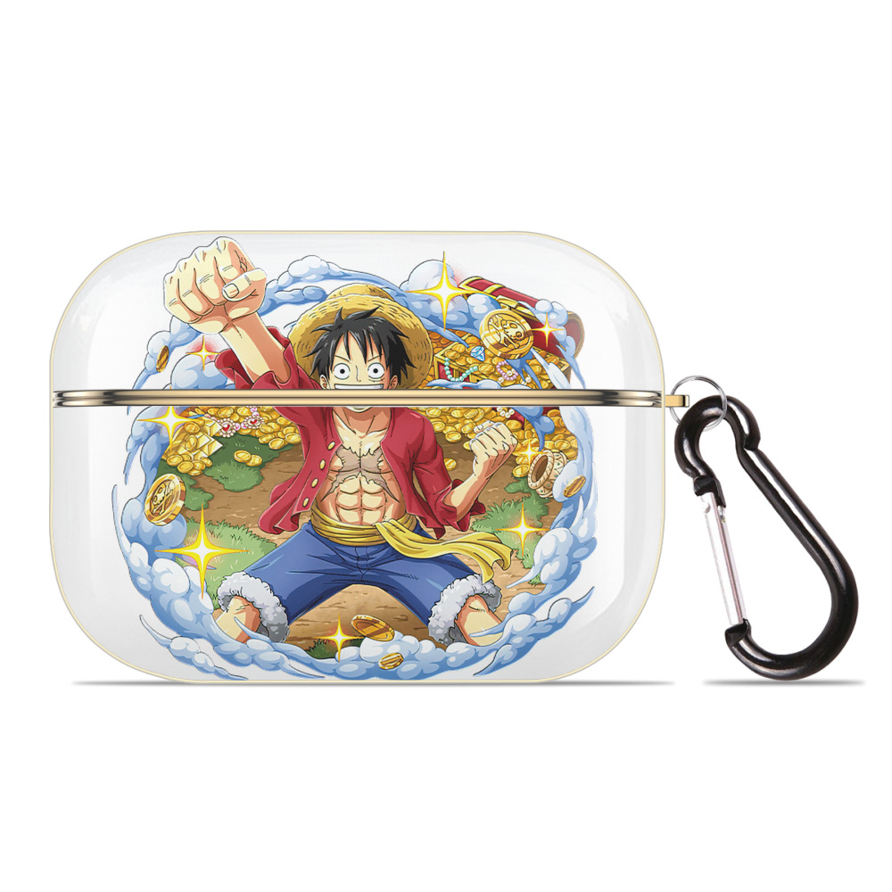 ワンピース モンキー・D・ルフィ ONE PIECE Monkey D. Luffy 【AirPods Pro用】ハードシェル保護ケース｜耐衝撃・防指紋・カラビナ付き商品仕様