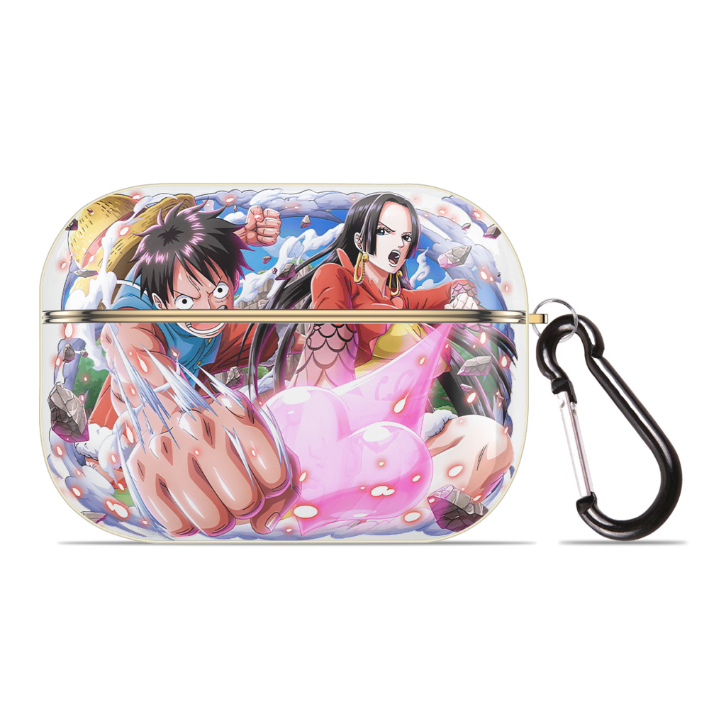 ワンピース モンキー・D・ルフィ ONE PIECE Monkey D. Luffy 【AirPods Pro用】ハードシェル保護ケース｜耐衝撃・防指紋・カラビナ付き商品仕様