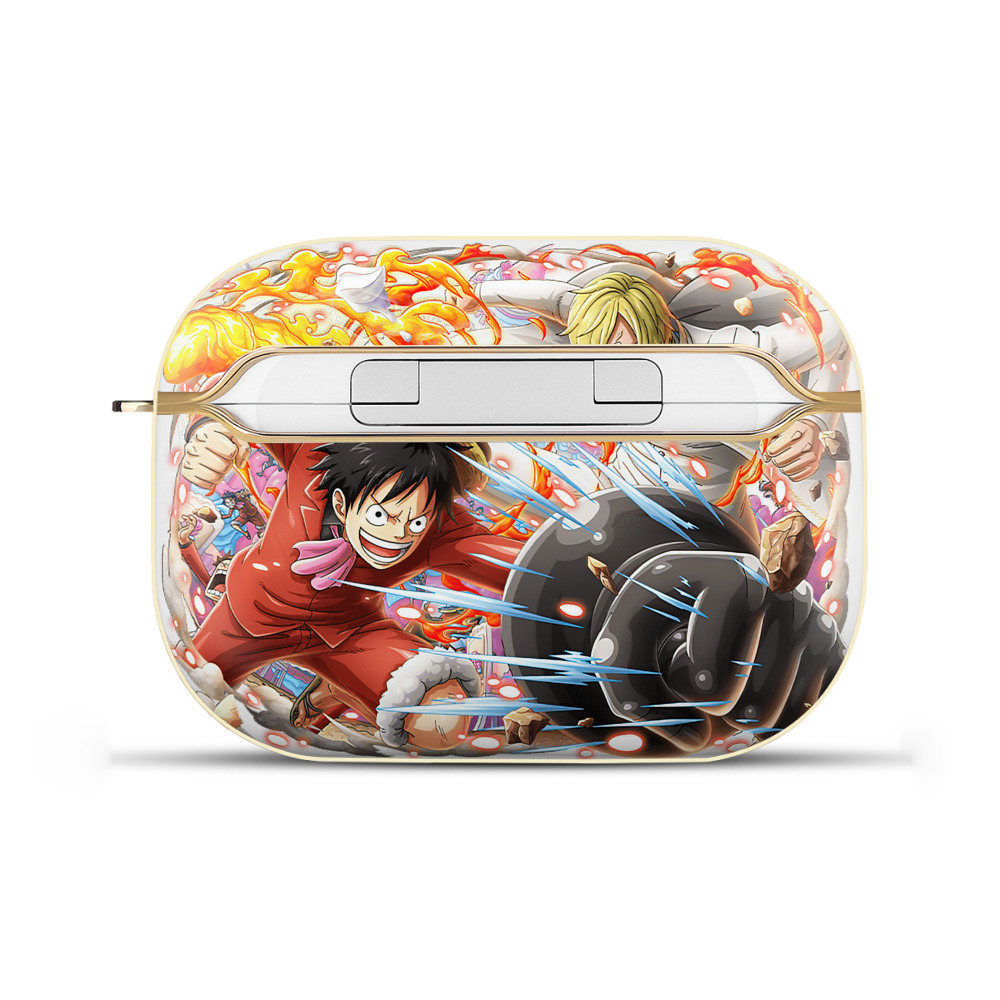 ワンピース モンキー・D・ルフィ ONE PIECE Monkey D. Luffy 【AirPods Pro用】ハードシェル保護ケース｜耐衝撃・防指紋・カラビナ付き商品仕様
