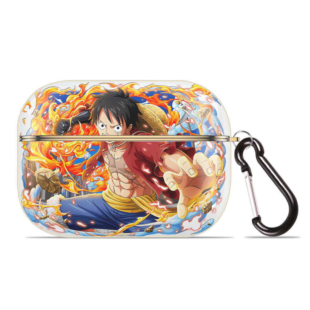 ワンピース モンキー・D・ルフィ ONE PIECE Monkey D. Luffy 【AirPods Pro用】ハードシェル保護ケース｜耐衝撃・防指紋・カラビナ付き商品仕様