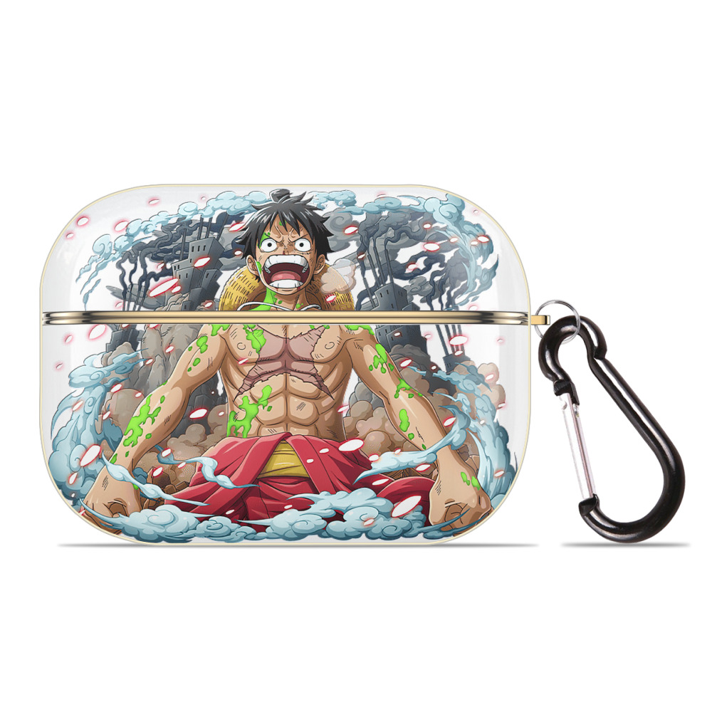 ワンピース モンキー・D・ルフィ ONE PIECE Monkey D. Luffy 【AirPods Pro用】ハードシェル保護ケース｜耐衝撃・防指紋・カラビナ付き商品仕様