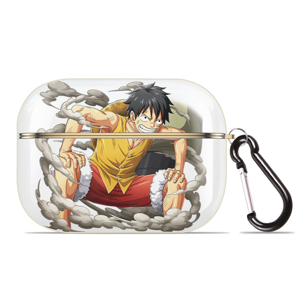 ワンピース モンキー・D・ルフィ ONE PIECE Monkey D. Luffy 【AirPods Pro用】ハードシェル保護ケース｜耐衝撃・防指紋・カラビナ付き商品仕様