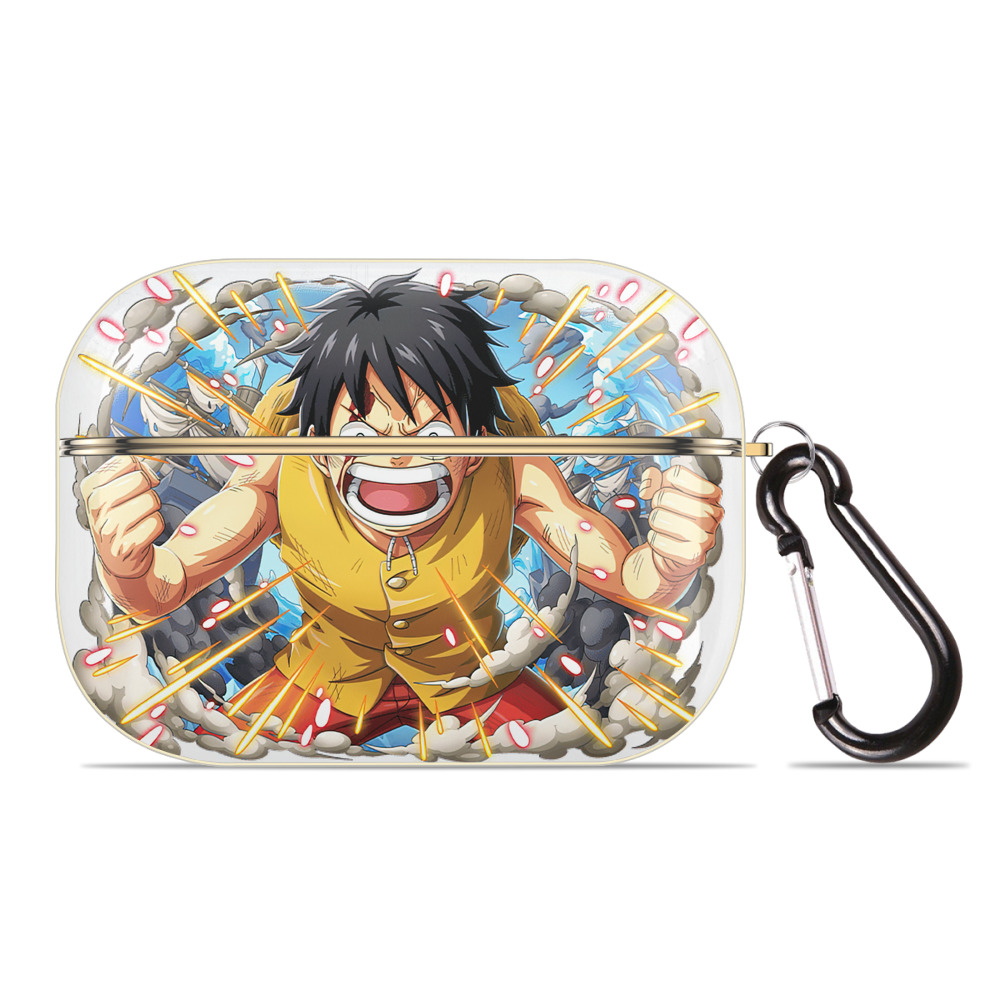 ワンピース モンキー・D・ルフィ ONE PIECE Monkey D. Luffy 【AirPods Pro用】ハードシェル保護ケース｜耐衝撃・防指紋・カラビナ付き商品仕様