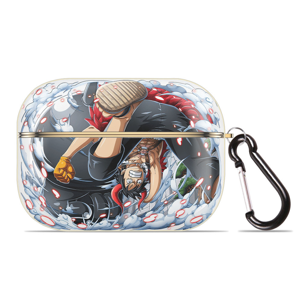 ワンピース モンキー・D・ルフィ ONE PIECE Monkey D. Luffy 【AirPods Pro用】ハードシェル保護ケース｜耐衝撃・防指紋・カラビナ付き商品仕様