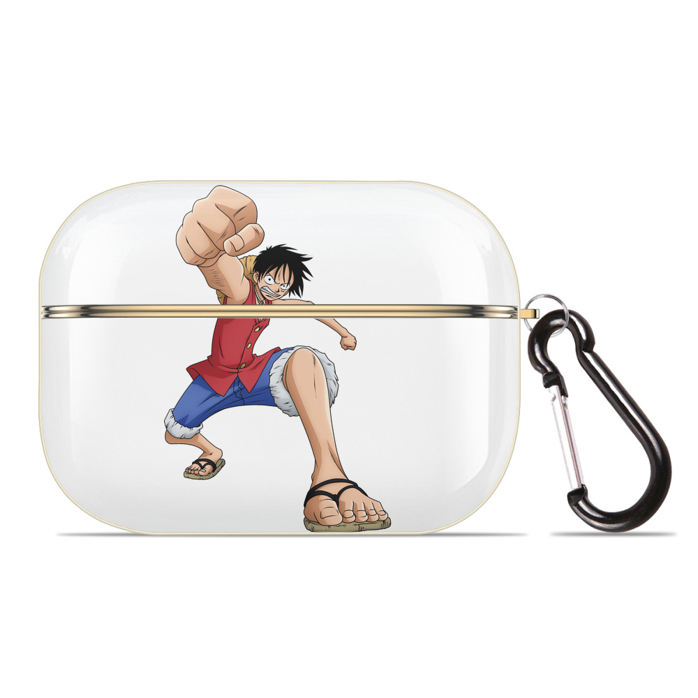 ワンピース モンキー・D・ルフィ ONE PIECE Monkey D. Luffy 【AirPods Pro用】ハードシェル保護ケース｜耐衝撃・防指紋・カラビナ付き商品仕様