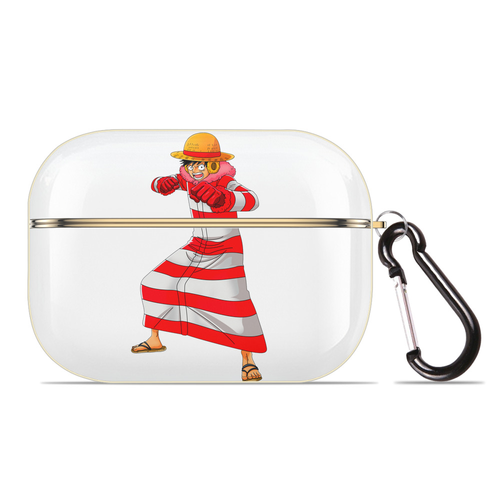 ワンピース モンキー・D・ルフィ ONE PIECE Monkey D. Luffy 【AirPods Pro用】ハードシェル保護ケース｜耐衝撃・防指紋・カラビナ付き商品仕様