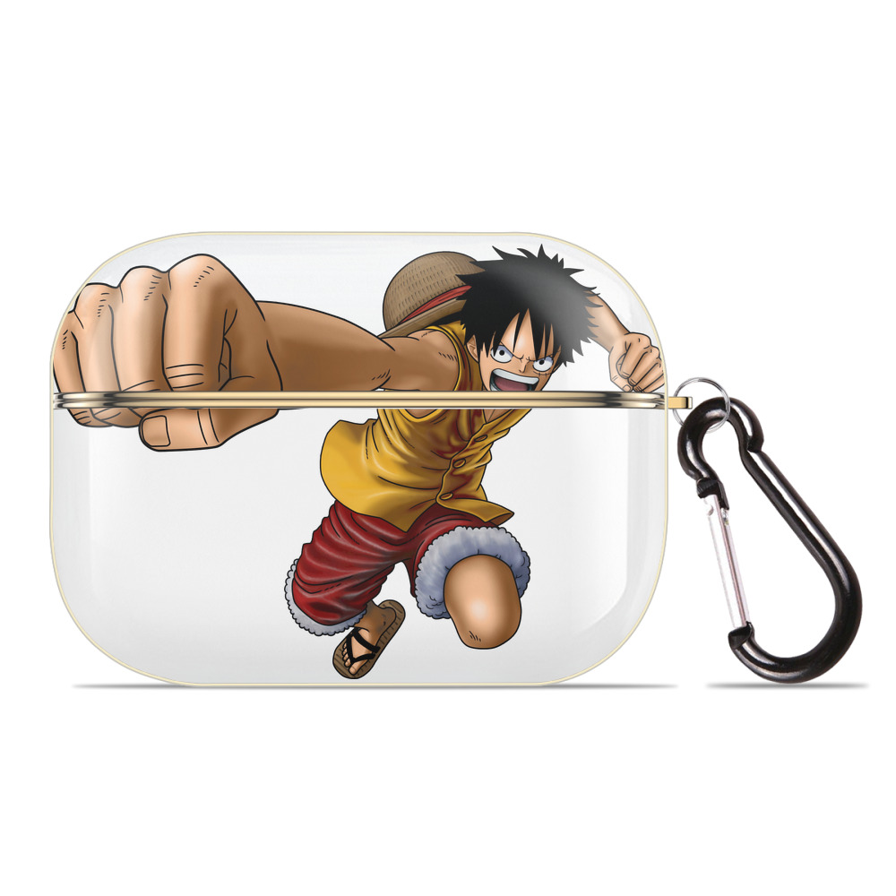 ワンピース モンキー・D・ルフィ ONE PIECE Monkey D. Luffy 【AirPods Pro用】ハードシェル保護ケース｜耐衝撃・防指紋・カラビナ付き商品仕様