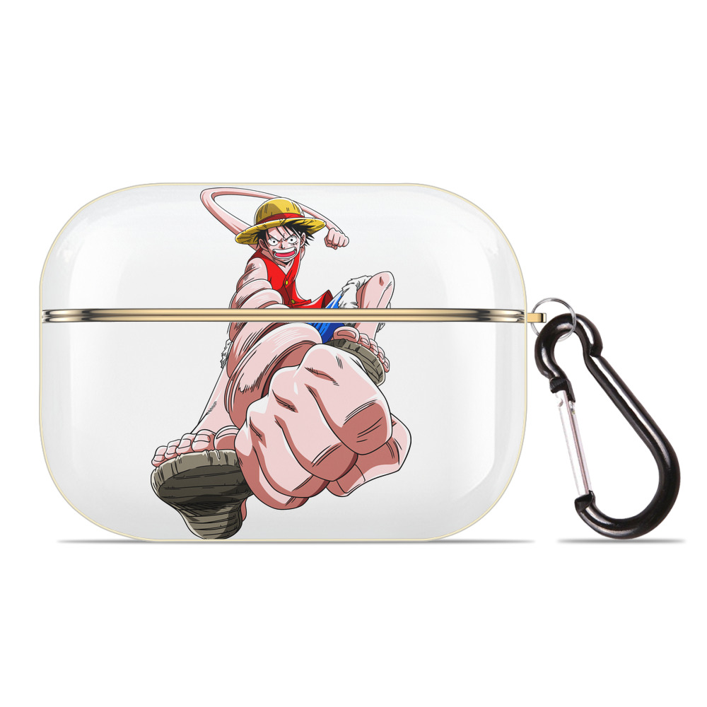 ワンピース モンキー・D・ルフィ ONE PIECE Monkey D. Luffy 【AirPods Pro用】ハードシェル保護ケース｜耐衝撃・防指紋・カラビナ付き商品仕様