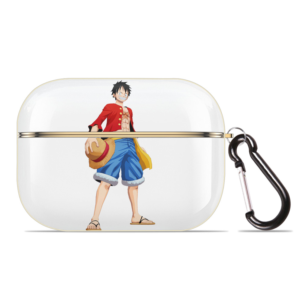 ワンピース モンキー・D・ルフィ ONE PIECE Monkey D. Luffy 【AirPods Pro用】ハードシェル保護ケース｜耐衝撃・防指紋・カラビナ付き商品仕様