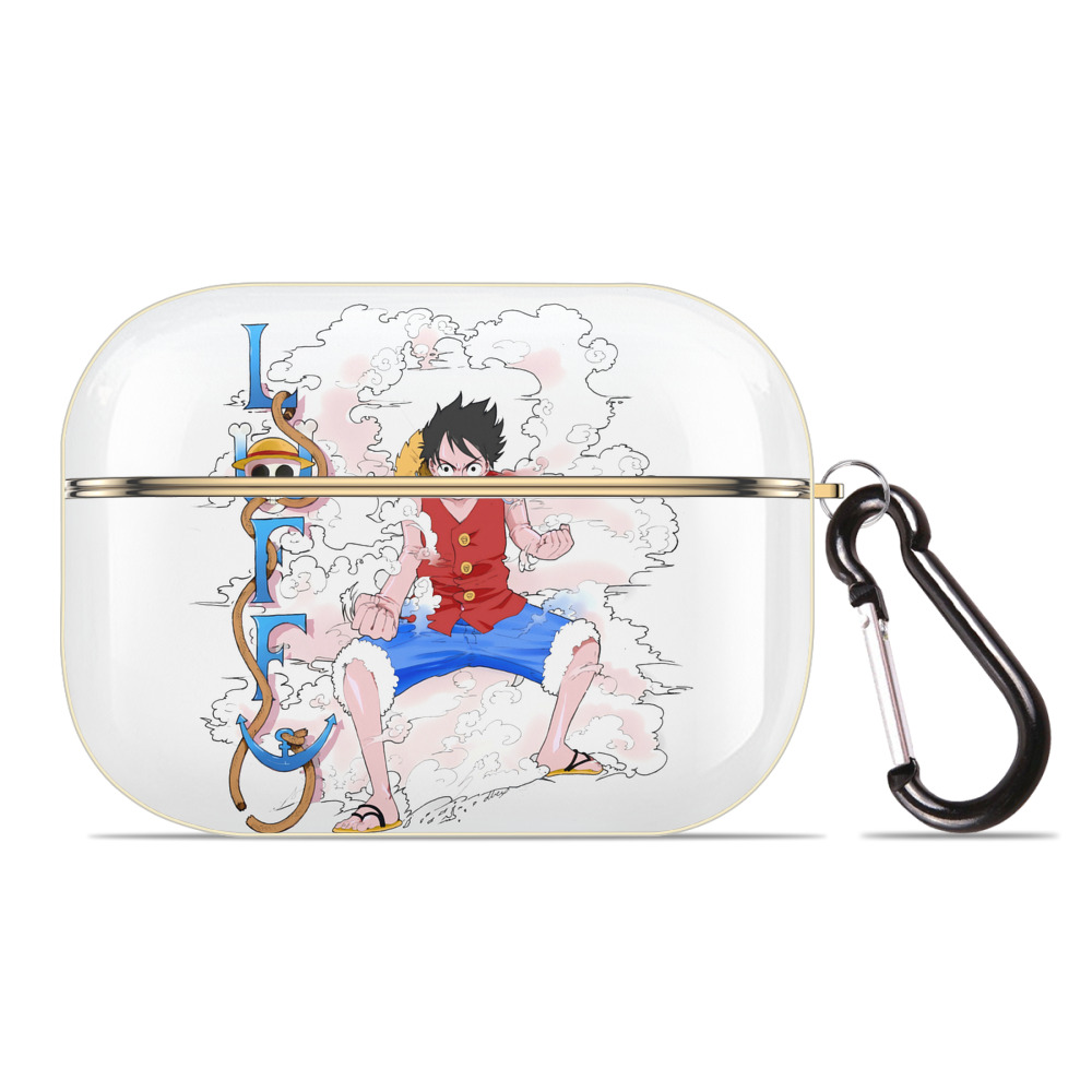 ワンピース モンキー・D・ルフィ ONE PIECE Monkey D. Luffy 【AirPods Pro用】ハードシェル保護ケース｜耐衝撃・防指紋・カラビナ付き商品仕様