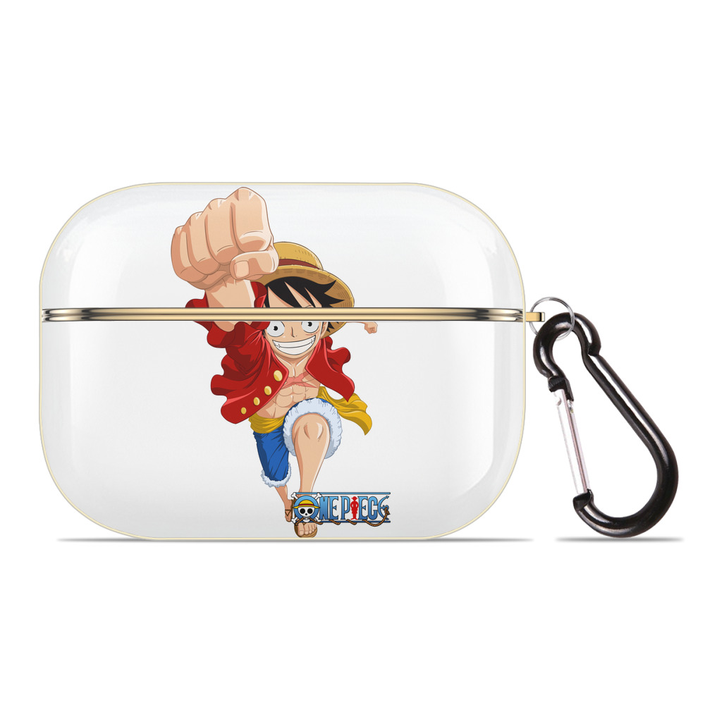 （画像用） ワンピース モンキー・D・ルフィ ONE PIECE Monkey D. Luffy 【AirPods Pro用】ハードシェル保護ケース｜耐衝撃・防指紋・カラビナ付き商品仕様