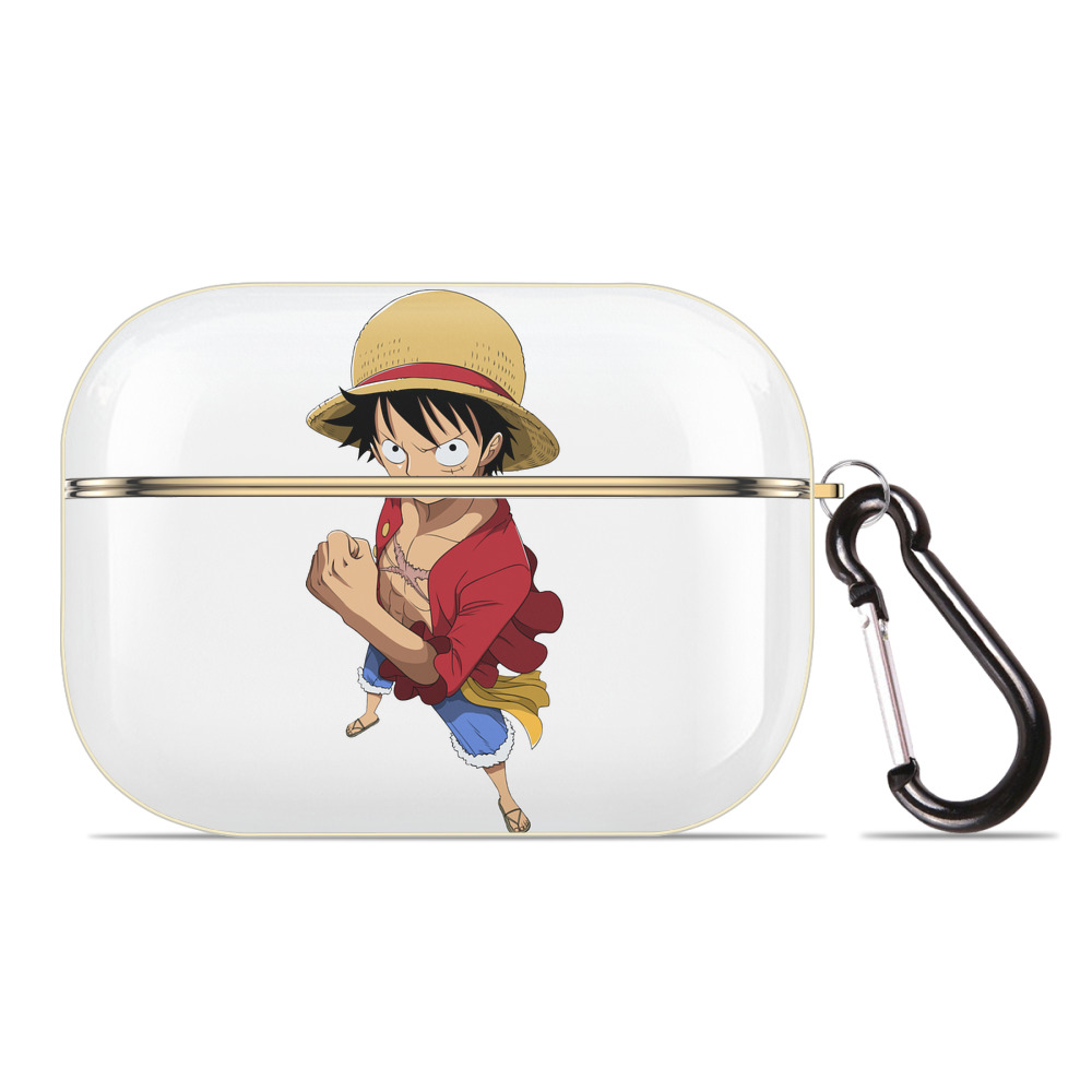 ワンピース モンキー・D・ルフィ ONE PIECE Monkey D. Luffy 【AirPods Pro用】ハードシェル保護ケース｜耐衝撃・防指紋・カラビナ付き商品仕様