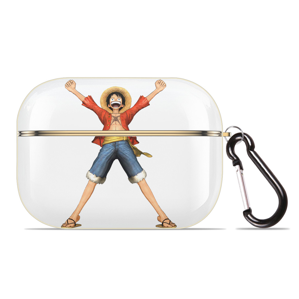 ワンピース モンキー・D・ルフィ ONE PIECE Monkey D. Luffy 【AirPods Pro用】ハードシェル保護ケース｜耐衝撃・防指紋・カラビナ付き商品仕様