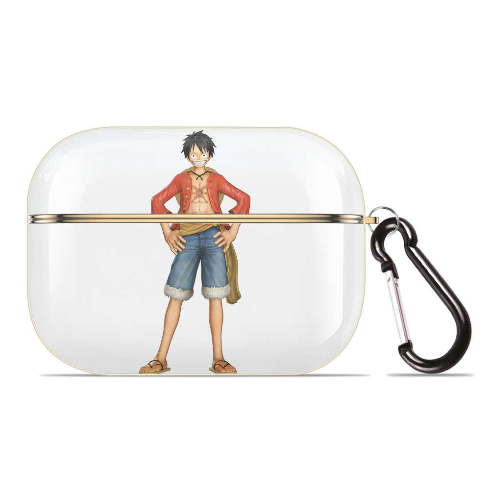 （画像用） ワンピース モンキー・D・ルフィ ONE PIECE Monkey D. Luffy 【AirPods Pro用】ハードシェル保護ケース｜耐衝撃・防指紋・カラビナ付き商品仕様