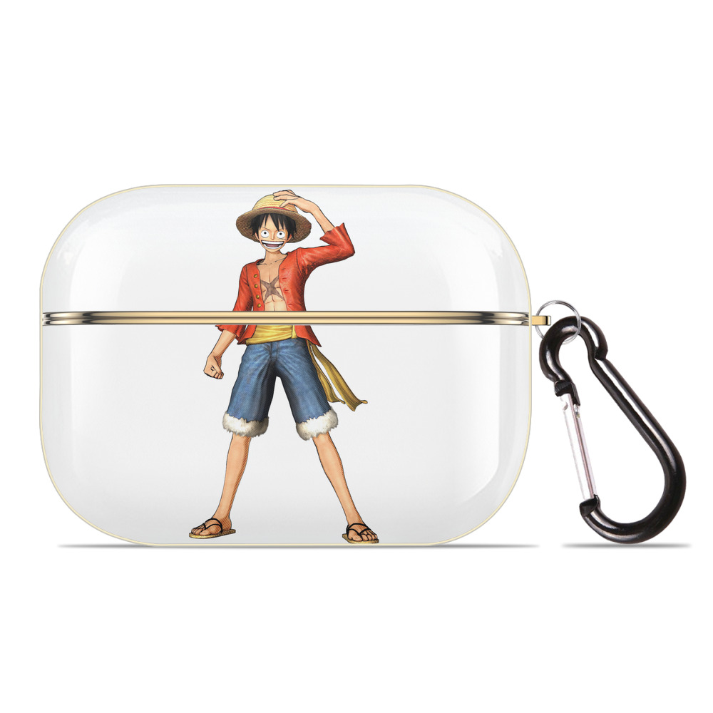 ワンピース モンキー・D・ルフィ ONE PIECE Monkey D. Luffy 【AirPods Pro用】ハードシェル保護ケース｜耐衝撃・防指紋・カラビナ付き商品仕様