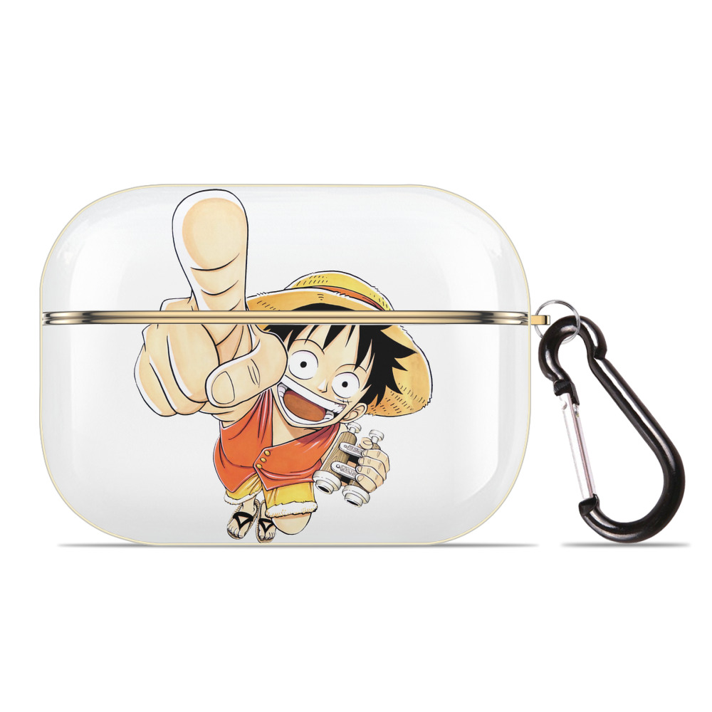 ワンピース モンキー・D・ルフィ ONE PIECE Monkey D. Luffy 【AirPods Pro用】ハードシェル保護ケース｜耐衝撃・防指紋・カラビナ付き商品仕様