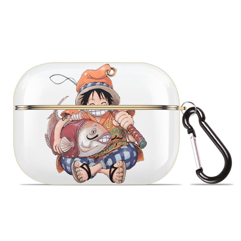 ワンピース モンキー・D・ルフィ ONE PIECE Monkey D. Luffy 【AirPods Pro用】ハードシェル保護ケース｜耐衝撃・防指紋・カラビナ付き商品仕様