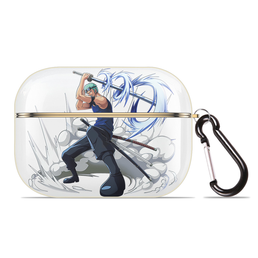 ワンピース ロロノア・ゾロ ONE PIECE Roronoa Zoro 【AirPods Pro用】ハードシェル保護ケース｜耐衝撃・防指紋・カラビナ付き商品仕様