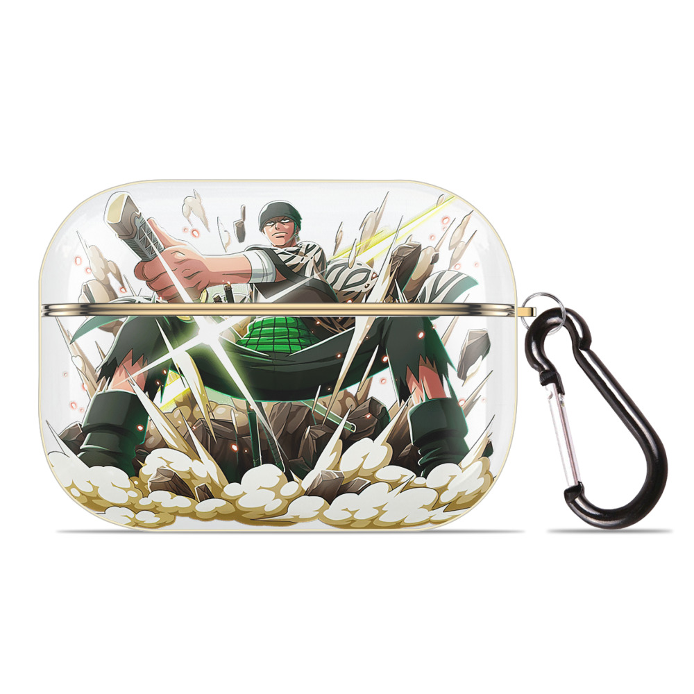 ワンピース ロロノア・ゾロ ONE PIECE Roronoa Zoro 【AirPods Pro用】ハードシェル保護ケース｜耐衝撃・防指紋・カラビナ付き商品仕様