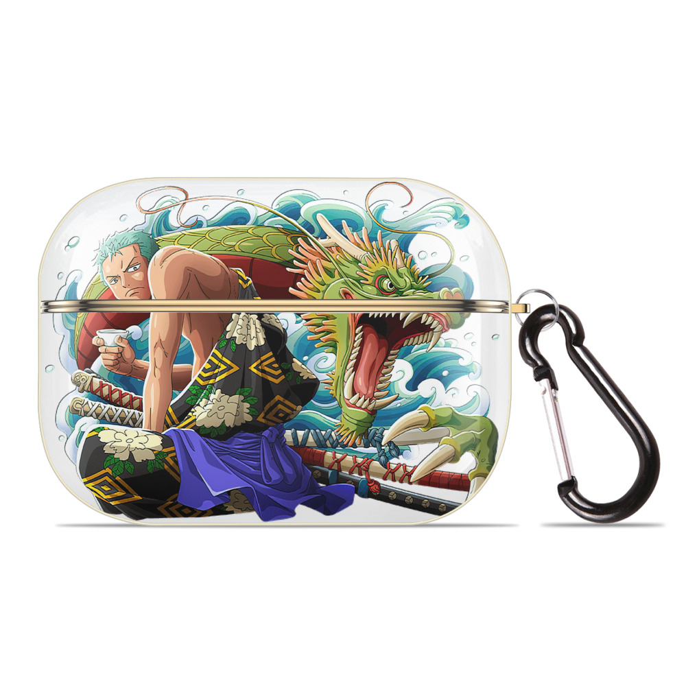 ワンピース ロロノア・ゾロ ONE PIECE Roronoa Zoro 【AirPods Pro用】ハードシェル保護ケース｜耐衝撃・防指紋・カラビナ付き商品仕様