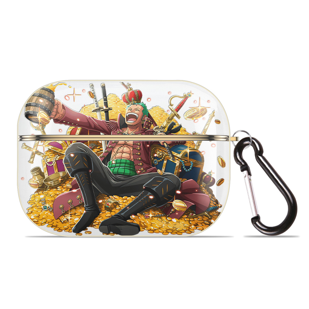 ワンピース ロロノア・ゾロ ONE PIECE Roronoa Zoro 【AirPods Pro用】ハードシェル保護ケース｜耐衝撃・防指紋・カラビナ付き商品仕様