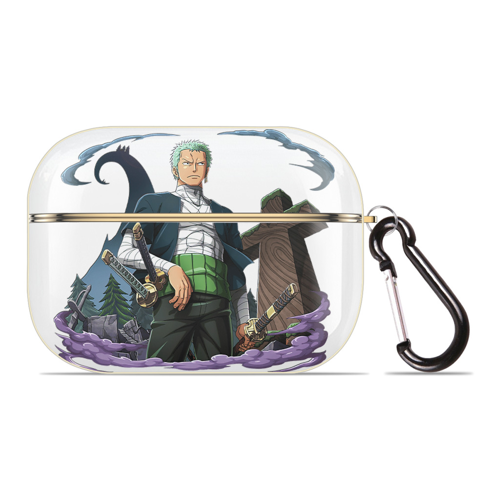ワンピース ロロノア・ゾロ ONE PIECE Roronoa Zoro 【AirPods Pro用】ハードシェル保護ケース｜耐衝撃・防指紋・カラビナ付き商品仕様