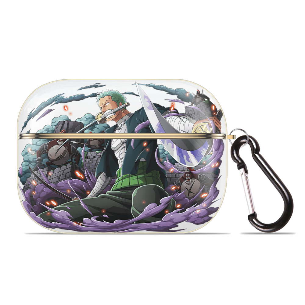 ワンピース ロロノア・ゾロ ONE PIECE Roronoa Zoro 【AirPods Pro用】ハードシェル保護ケース｜耐衝撃・防指紋・カラビナ付き商品仕様
