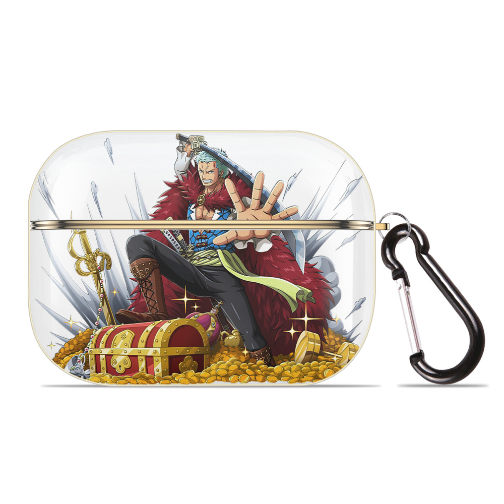 ワンピース ロロノア・ゾロ ONE PIECE Roronoa Zoro 【AirPods Pro用】ハードシェル保護ケース｜耐衝撃・防指紋・カラビナ付き商品仕様