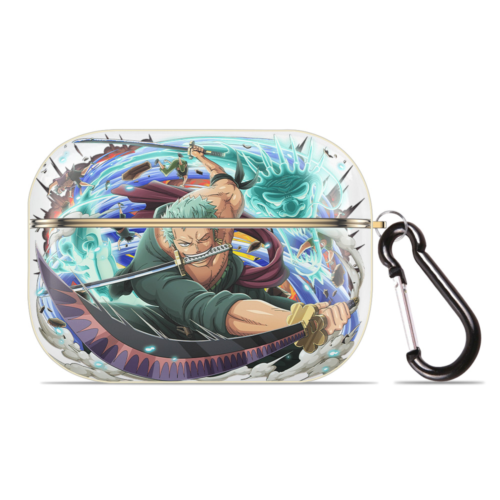 ワンピース ロロノア・ゾロ ONE PIECE Roronoa Zoro 【AirPods Pro用】ハードシェル保護ケース｜耐衝撃・防指紋・カラビナ付き商品仕様