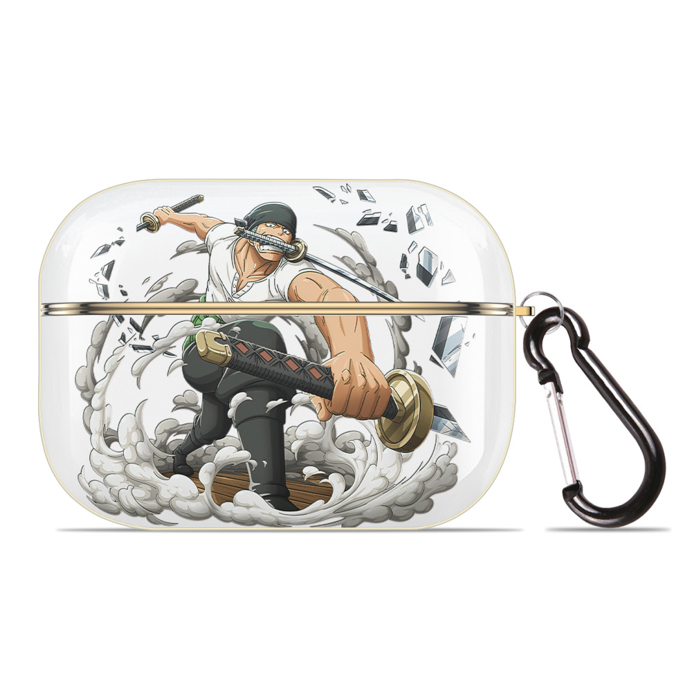 ワンピース ロロノア・ゾロ ONE PIECE Roronoa Zoro 【AirPods Pro用】ハードシェル保護ケース｜耐衝撃・防指紋・カラビナ付き商品仕様