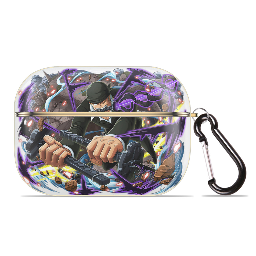 ワンピース ロロノア・ゾロ ONE PIECE Roronoa Zoro 【AirPods Pro用】ハードシェル保護ケース｜耐衝撃・防指紋・カラビナ付き商品仕様