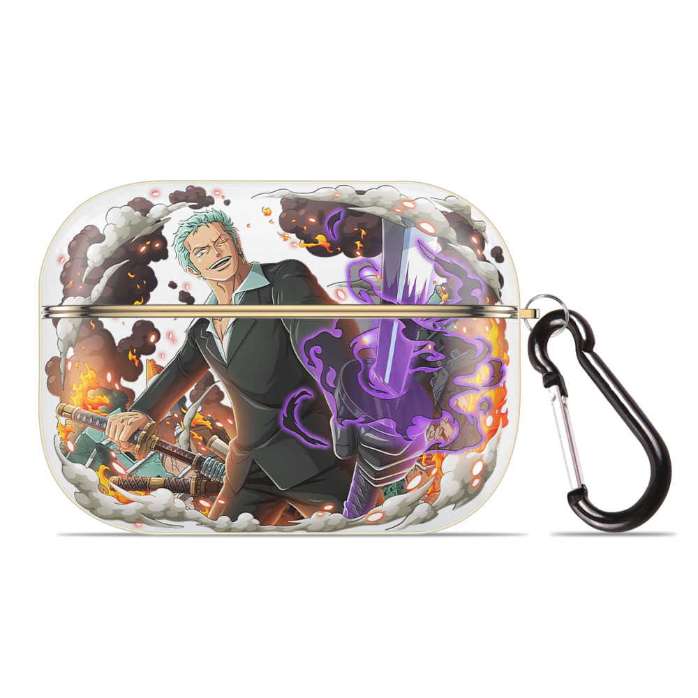 ワンピース ロロノア・ゾロ ONE PIECE Roronoa Zoro 【AirPods Pro用】ハードシェル保護ケース｜耐衝撃・防指紋・カラビナ付き商品仕様
