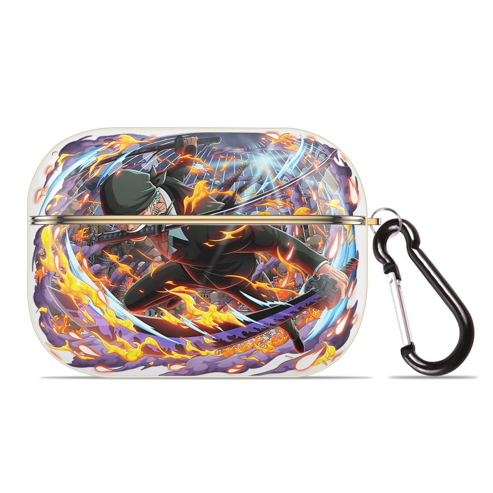 ワンピース ロロノア・ゾロ ONE PIECE Roronoa Zoro 【AirPods Pro用】ハードシェル保護ケース｜耐衝撃・防指紋・カラビナ付き商品仕様