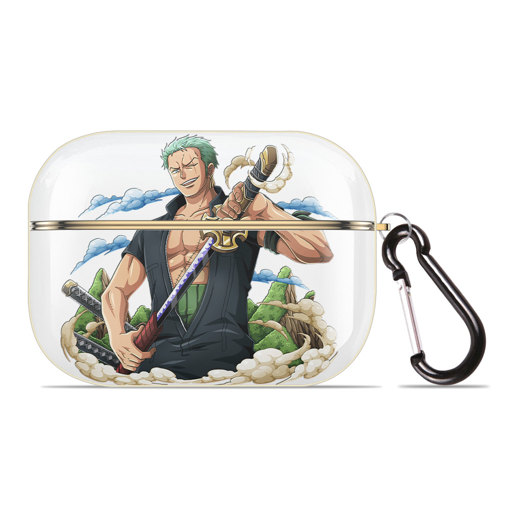 （画像用） ワンピース ロロノア・ゾロ ONE PIECE Roronoa Zoro 【AirPods Pro用】ハードシェル保護ケース｜耐衝撃・防指紋・カラビナ付き商品仕様