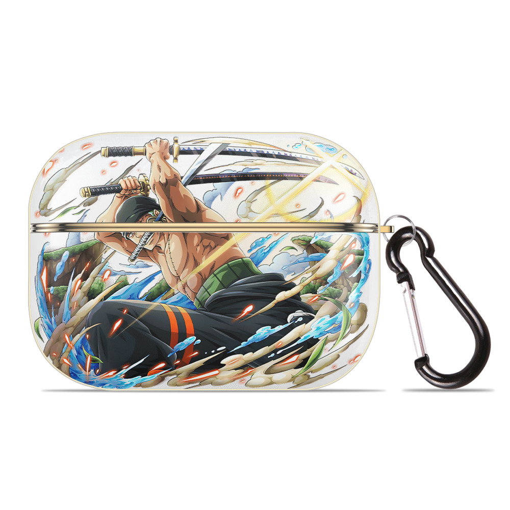 ワンピース ロロノア・ゾロ ONE PIECE Roronoa Zoro 【AirPods Pro用】ハードシェル保護ケース｜耐衝撃・防指紋・カラビナ付き商品仕様