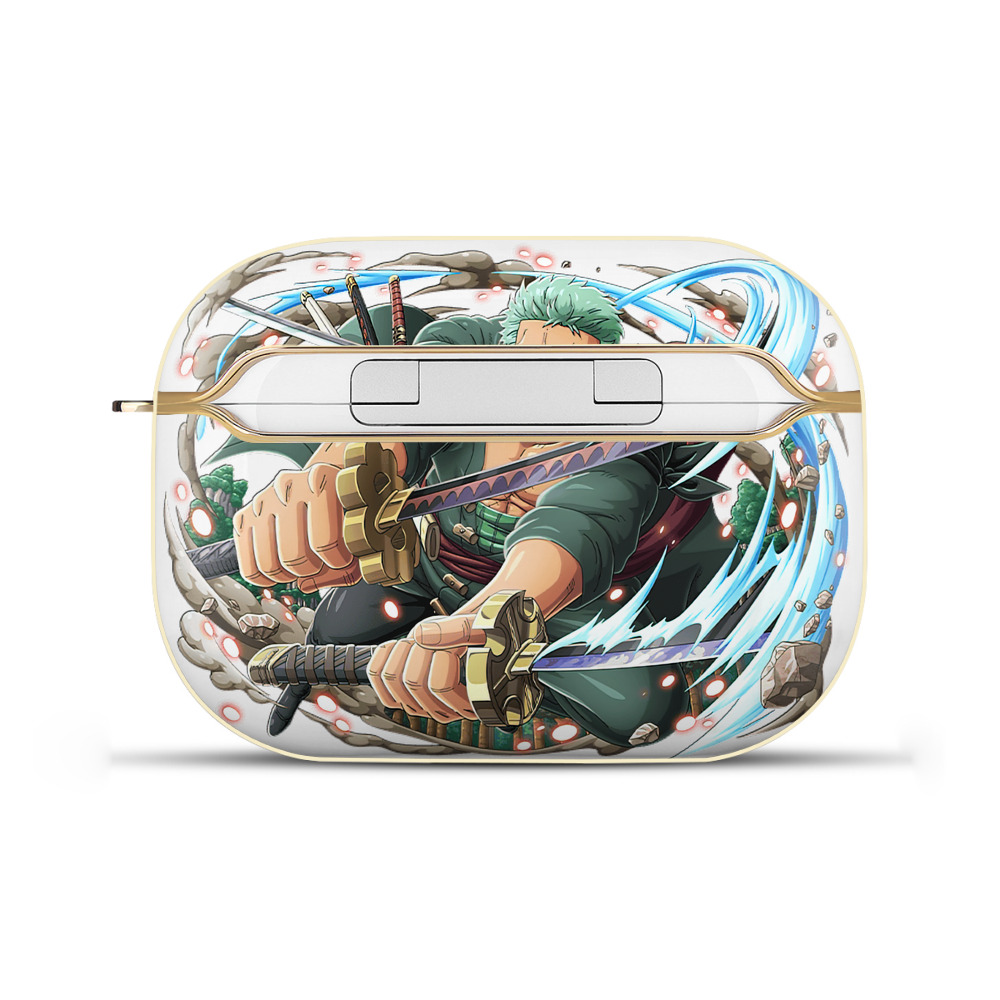 ワンピース ロロノア・ゾロ ONE PIECE Roronoa Zoro 【AirPods Pro用】ハードシェル保護ケース｜耐衝撃・防指紋・カラビナ付き商品仕様