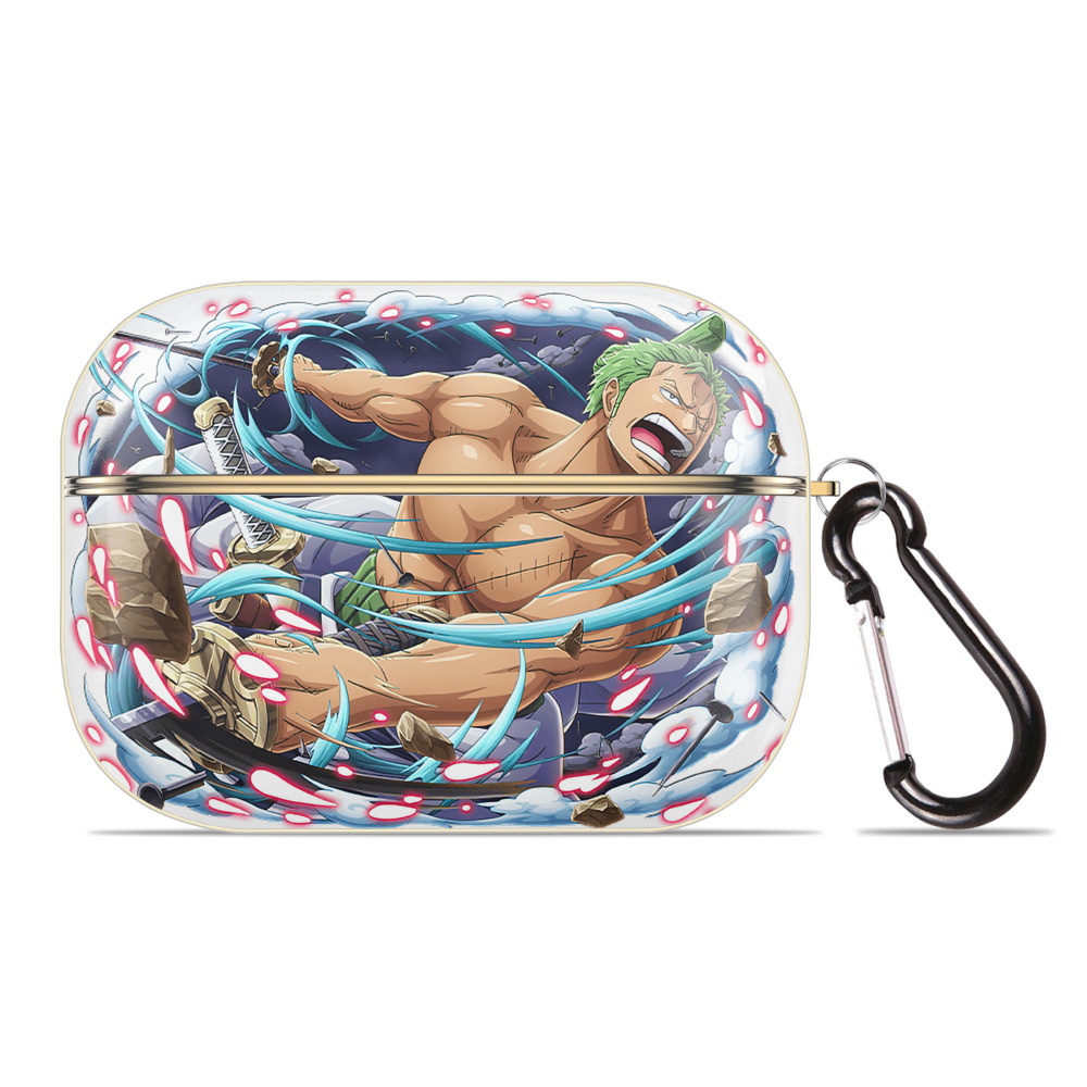 ワンピース ロロノア・ゾロ ONE PIECE Roronoa Zoro 【AirPods Pro用】ハードシェル保護ケース｜耐衝撃・防指紋・カラビナ付き商品仕様