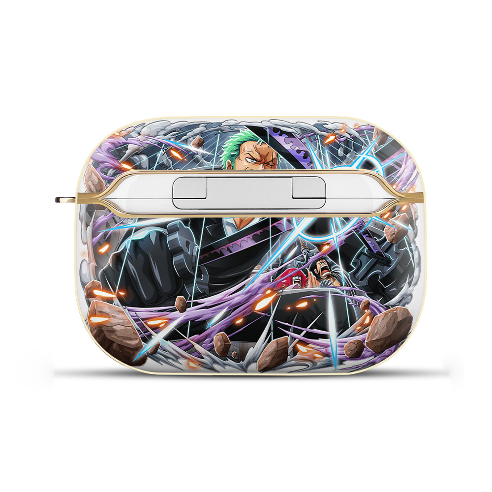 ワンピース ロロノア・ゾロ ONE PIECE Roronoa Zoro 【AirPods Pro用】ハードシェル保護ケース｜耐衝撃・防指紋・カラビナ付き商品仕様