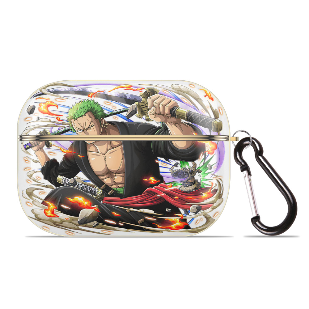 ワンピース ロロノア・ゾロ ONE PIECE Roronoa Zoro 【AirPods Pro用】ハードシェル保護ケース｜耐衝撃・防指紋・カラビナ付き商品仕様