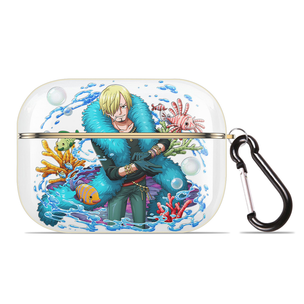 ワンピース サンジ ONE PIECE Sanji 【AirPods Pro用】ハードシェル保護ケース｜耐衝撃・防指紋・カラビナ付き商品仕様