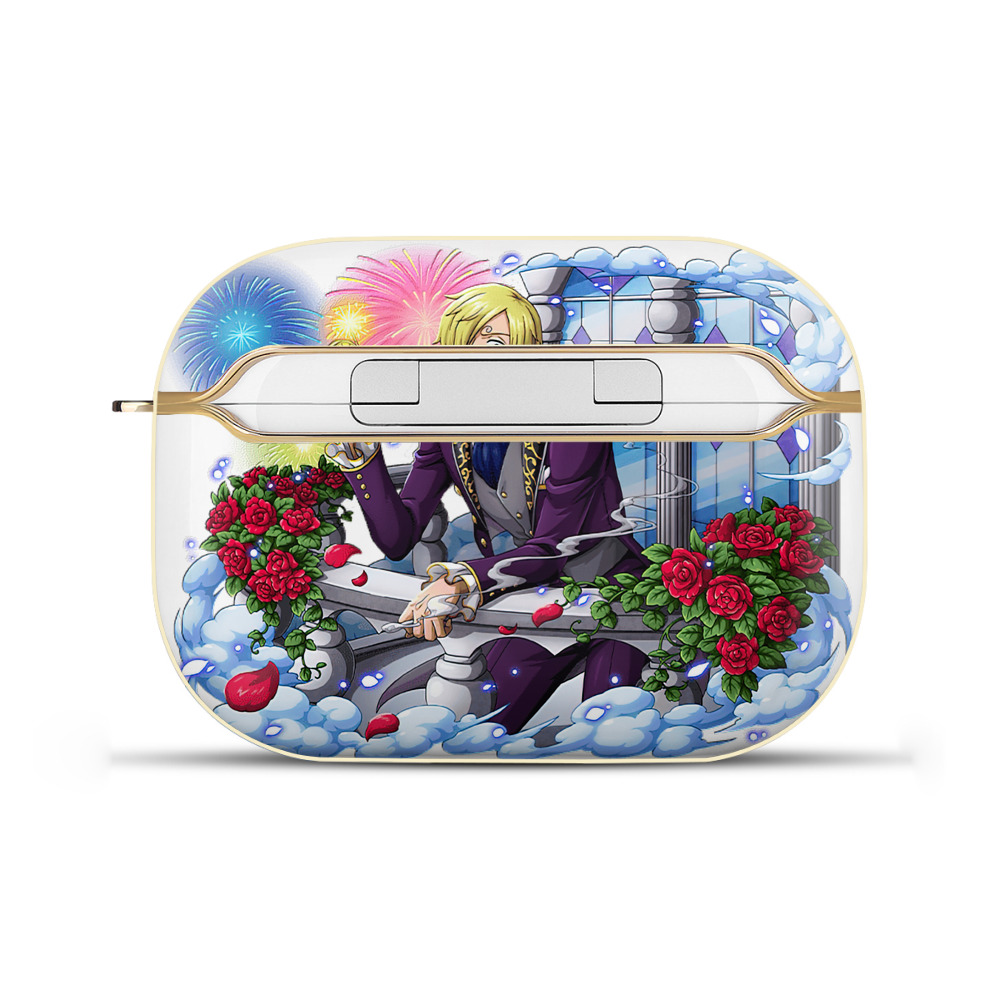 ワンピース サンジ ONE PIECE Sanji 【AirPods Pro用】ハードシェル保護ケース｜耐衝撃・防指紋・カラビナ付き商品仕様