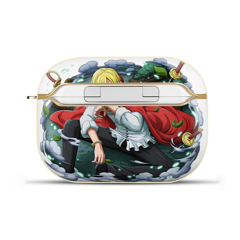 ワンピース サンジ ONE PIECE Sanji 【AirPods Pro用】ハードシェル保護ケース｜耐衝撃・防指紋・カラビナ付き商品仕様