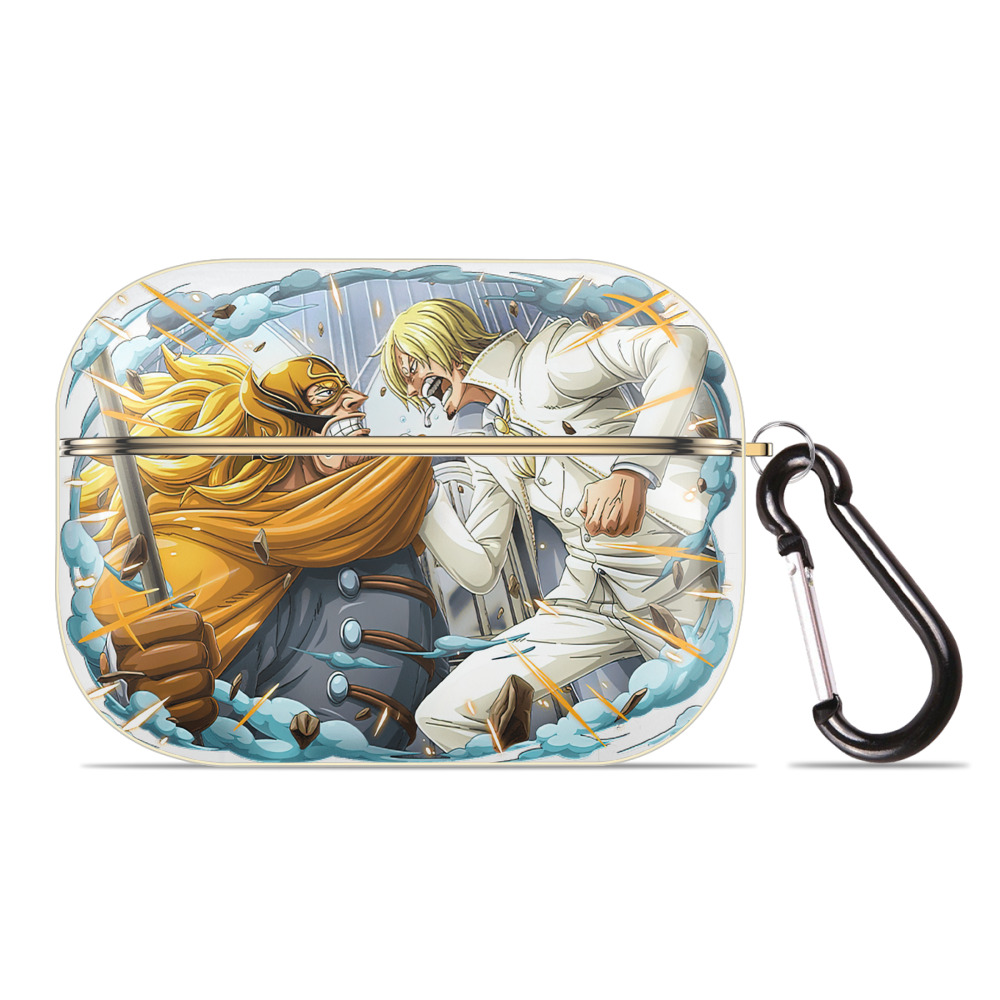 ワンピース サンジ ONE PIECE Sanji 【AirPods Pro用】ハードシェル保護ケース｜耐衝撃・防指紋・カラビナ付き商品仕様