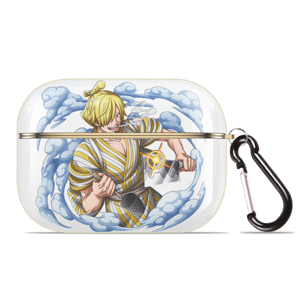 ワンピース サンジ ONE PIECE Sanji 【AirPods Pro用】ハードシェル保護ケース｜耐衝撃・防指紋・カラビナ付き商品仕様