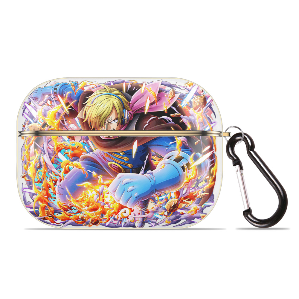 ワンピース サンジ ONE PIECE Sanji 【AirPods Pro用】ハードシェル保護ケース｜耐衝撃・防指紋・カラビナ付き商品仕様