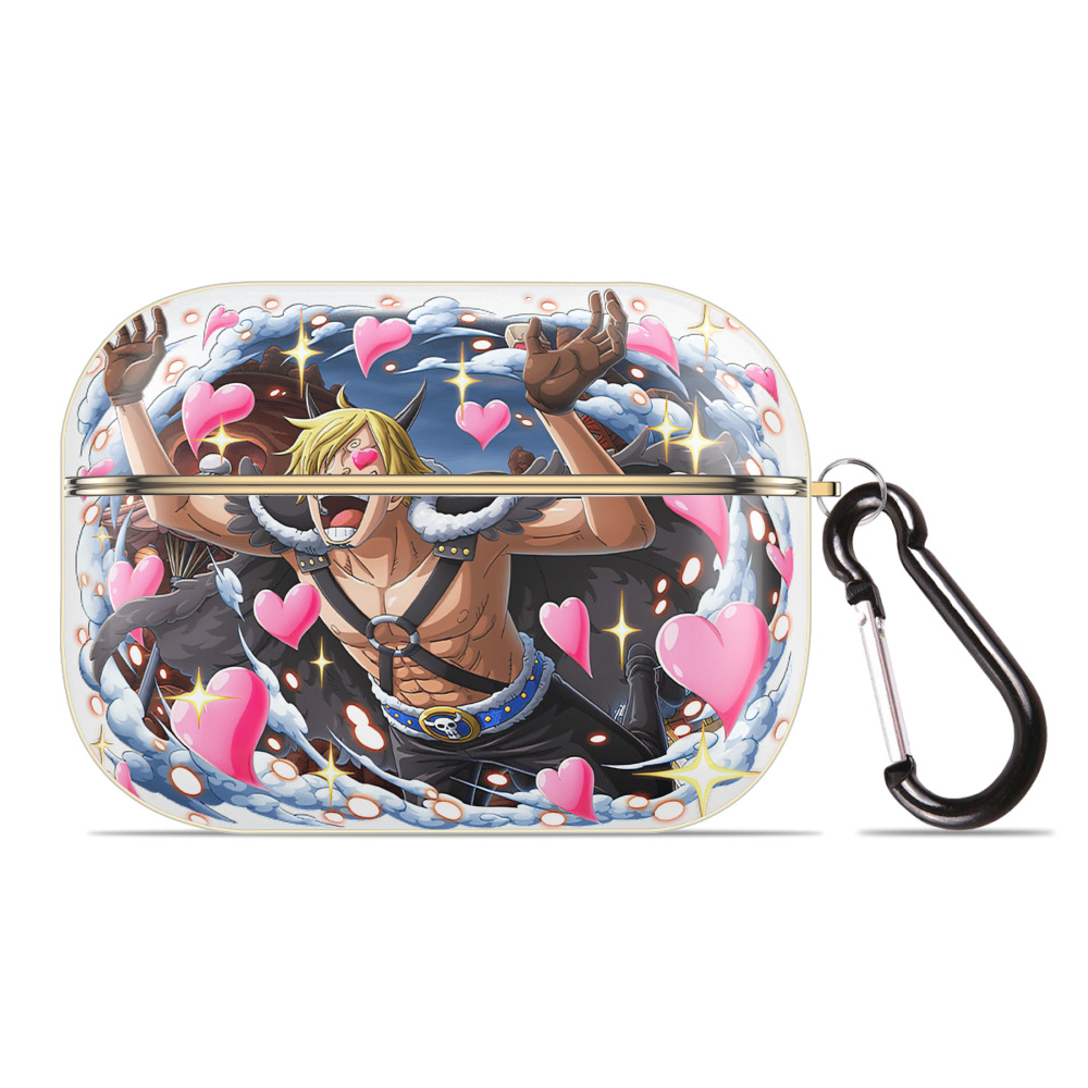 ワンピース サンジ ONE PIECE Sanji 【AirPods Pro用】ハードシェル保護ケース｜耐衝撃・防指紋・カラビナ付き商品仕様