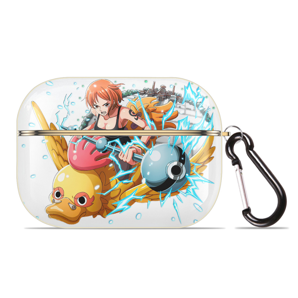 （画像用） ワンピース ナミ ONE PIECE Nami 【AirPods Pro用】ハードシェル保護ケース｜耐衝撃・防指紋・カラビナ付き商品仕様