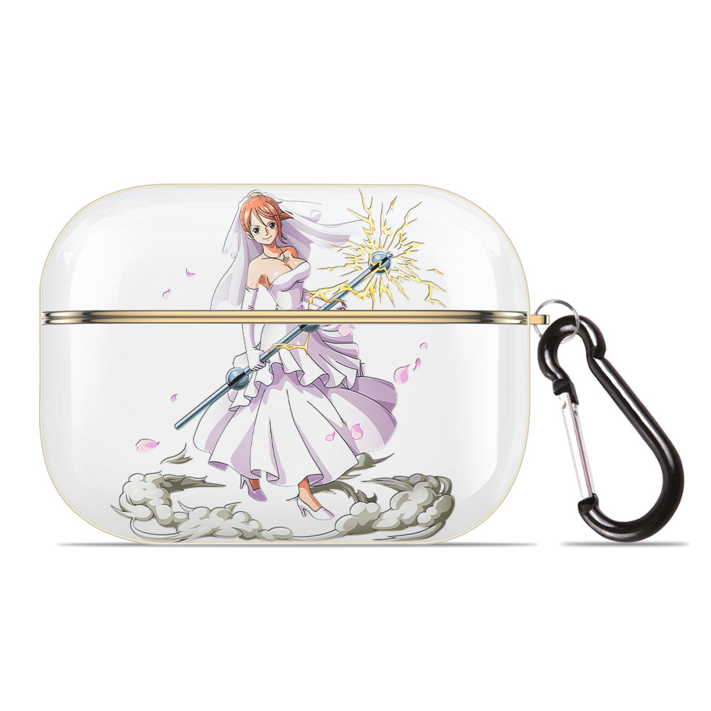 （画像用） ワンピース ナミ ONE PIECE Nami 【AirPods Pro用】ハードシェル保護ケース｜耐衝撃・防指紋・カラビナ付き商品仕様